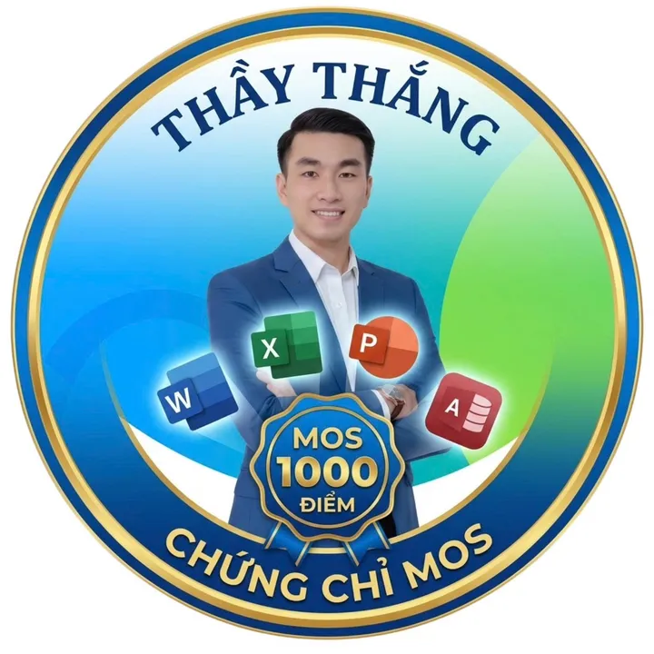 Học MOS Cùng Thầy Thắng