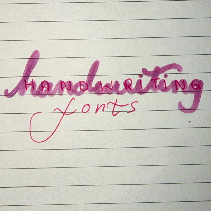 Handwriting & Fonts