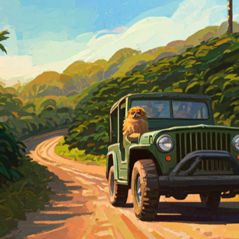 Guaro the pomeranian travel