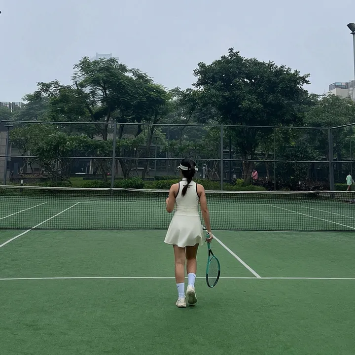 on court with Zoé 🎾