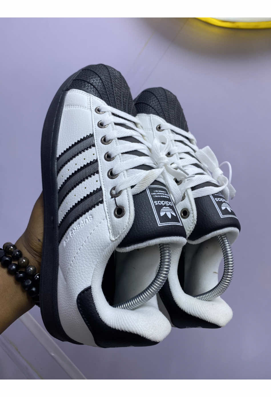 There is just something about this sneakers! . . SEND A DM TO PLACE AN ORDER OR WHATSAPP: 09023306376 . . . #adidassuperstar #adidassneakers #sneakersforher #adidas superstar core white black #falloutfreshstore 