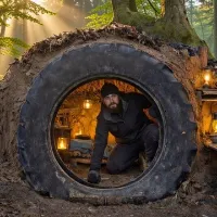 Survival bushcraft camping