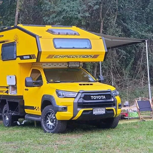 yellow motorhome