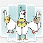 Chicken, Goose & Duckie.