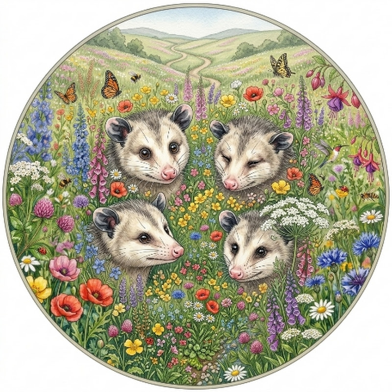 Uncovered Opossums