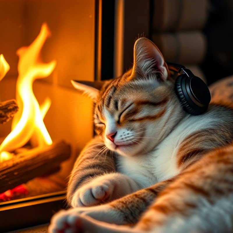 Sleepy Cat Purrs & Cozy Ambience