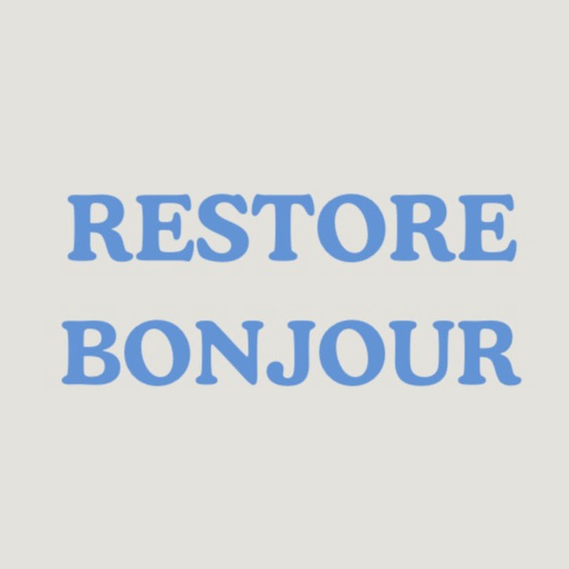 Restore Bonjour