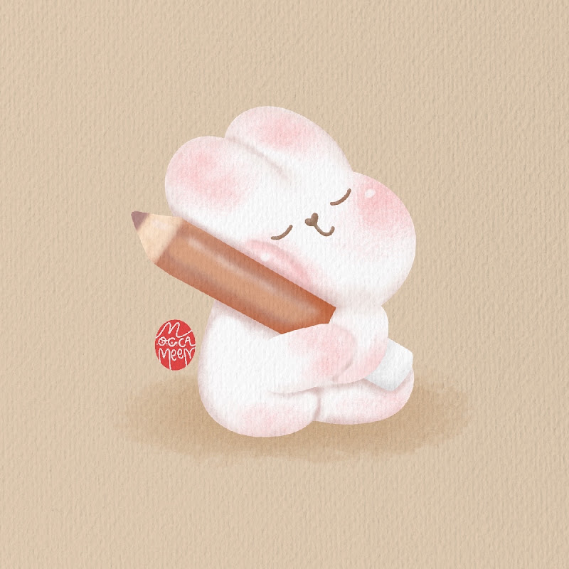 moccameenn สอนวาดรูปง่ายๆ น่ารัก
