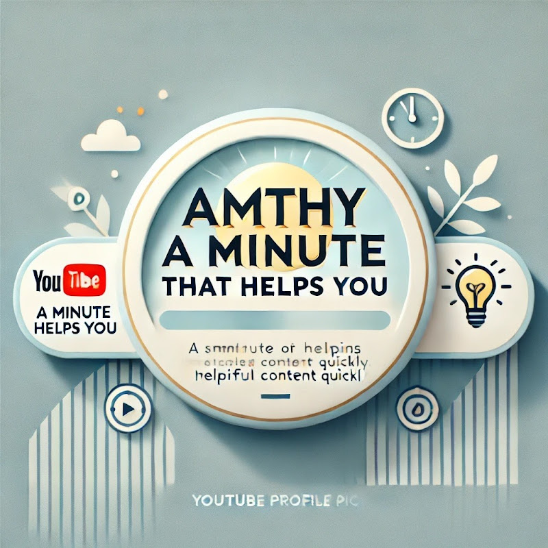 A minute that helps you