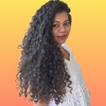 Sonali Mhatre - Long curly hair