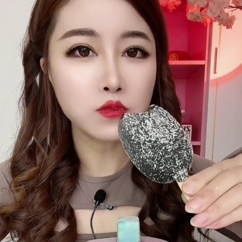eating ice cream