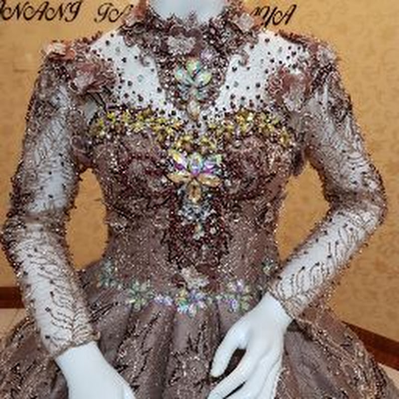 Gaun kebaya pengantin modern