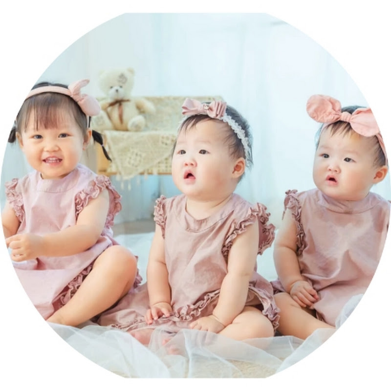 Dad With Three Babies