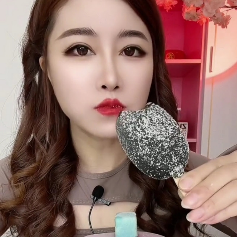 eating ice cream