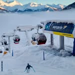 Station de ski miniature en Suisse