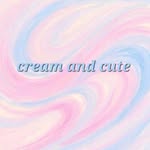 cream and cute