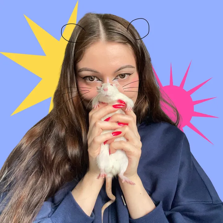 Kati with rats🐀