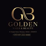Golden nails beauty