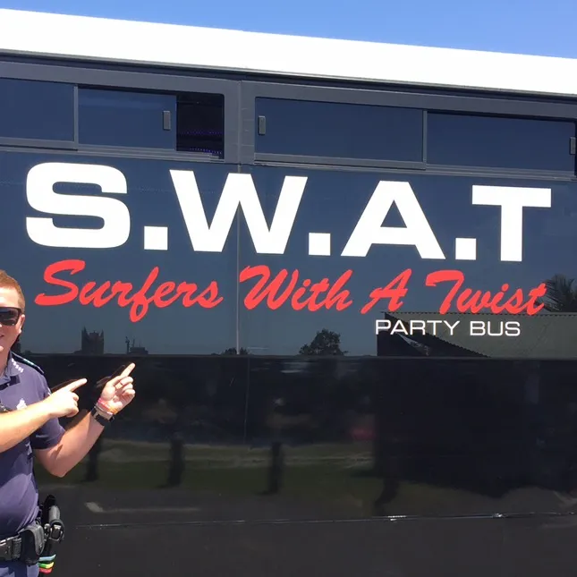 SwatPartyBus  - Lisa & Tony
