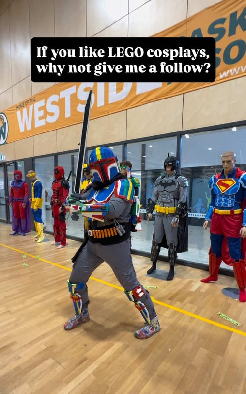Comment which LEGO cosplay I should make next!  #cosplay #legocosplay #afol #superhero #mandalorian