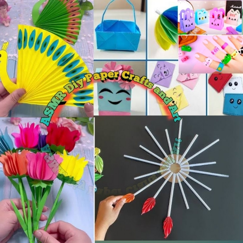 ASMR diy paper crafts and Art 
