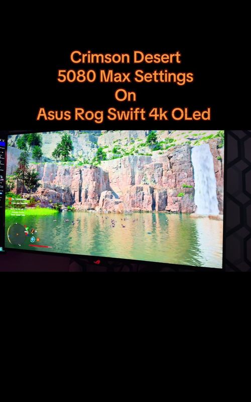 Crimson desert on a 4k OLed is just a thing of pure beauty! #fyp #gaming #trending #gamingmonitor #gamers 