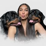 Rianna & her Rotties 🖤