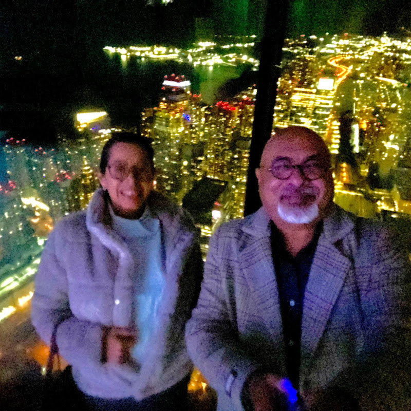 Monica and Sam around the world