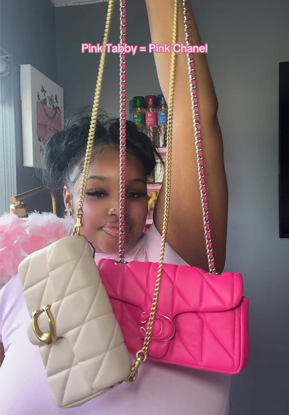 I love a Pink Coachanelly #coachanel #coach #chanel #chanelbag #coachbag 