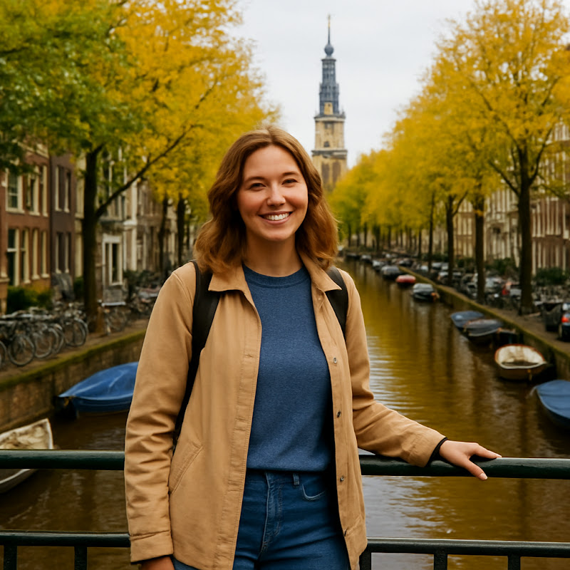 Marijke Walks In Amsterdam