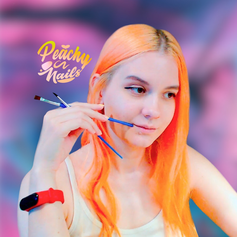 peachy nails art