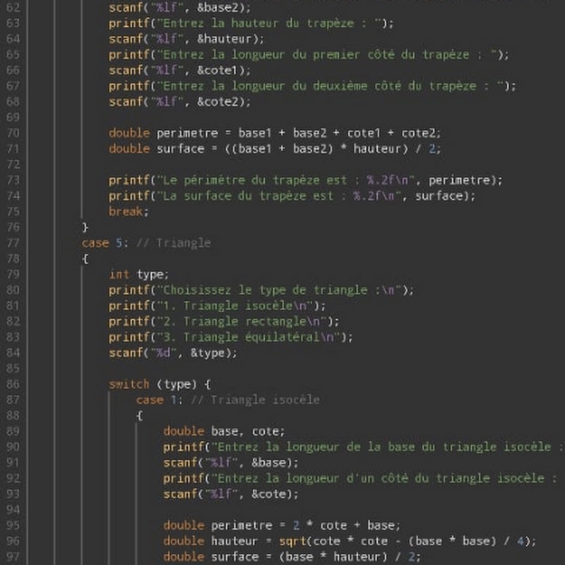 Solution Codage