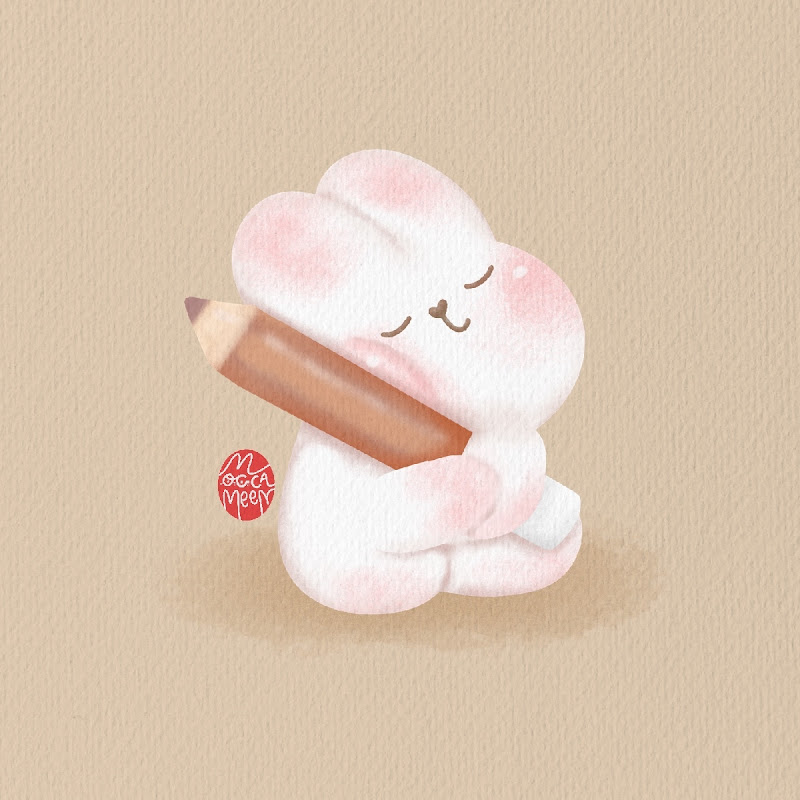 moccameenn สอนวาดรูปง่ายๆ น่ารัก