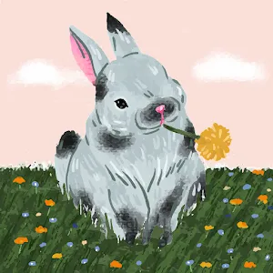 Kids And Bunny