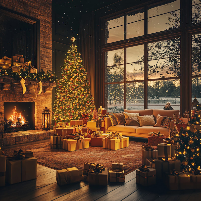 Rain Christmas Night