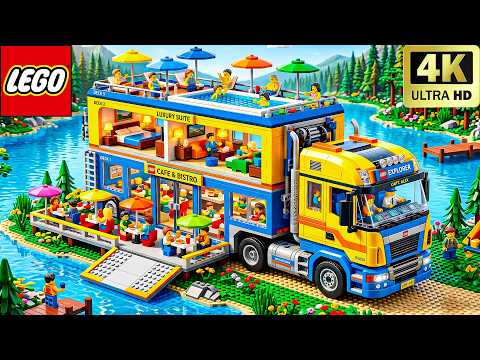 How to Build a GIANT LEGO Technic Camper Van! | Lego Funny Experiment
