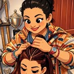 Peinados, trenzas y maquillaje