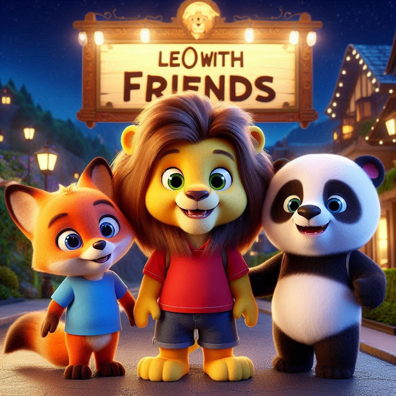 Leo with friends