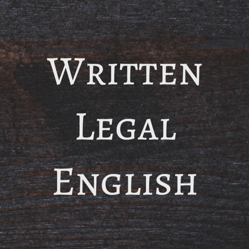 Written Legal English