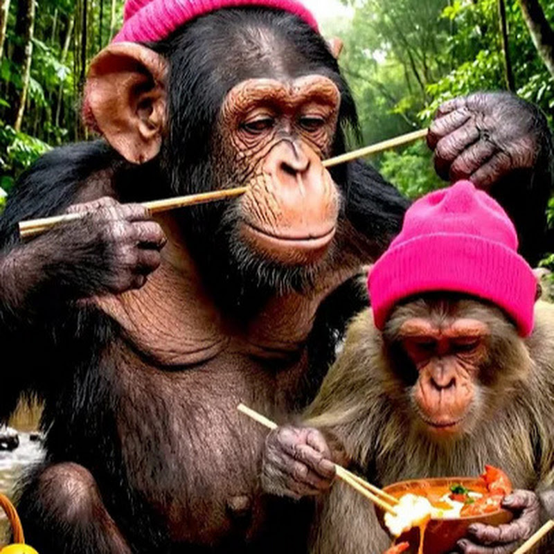 Chimpanzees And Monkeys