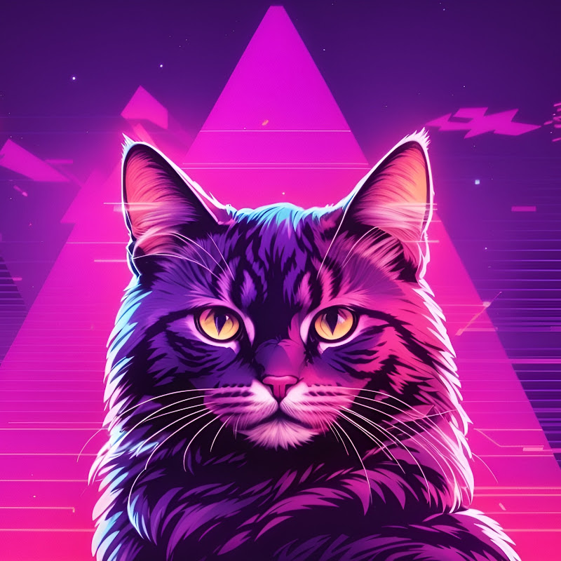 Retrowave Cat
