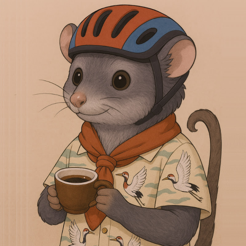 Possum on Bike