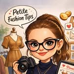 Glam, but first coffee | PETITE fashion expert