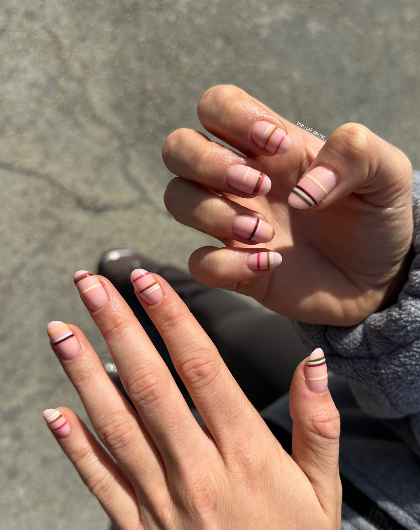 Cool girls get stripes 😮‍💨 
•
•
•
•
•
•
•
#nails #nailtech #fyp #nailart #trendingnails