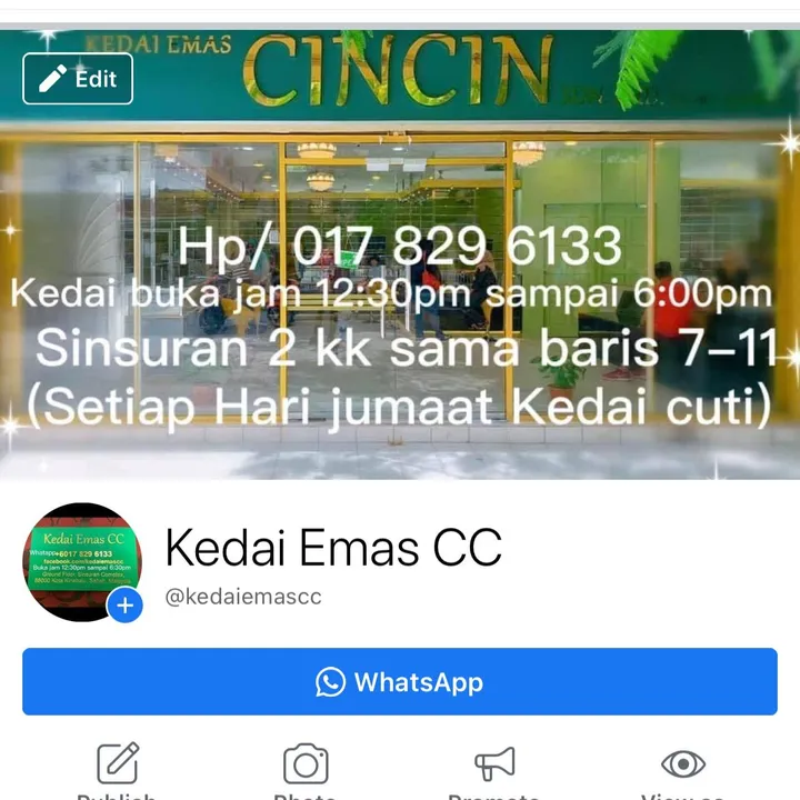 Kedai emas cincin