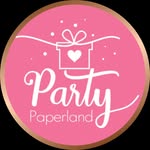 Paper party decor made with 💗
