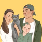 ЮЛЯ, КОШКА МОНЯ И МАЛЫШКА САША