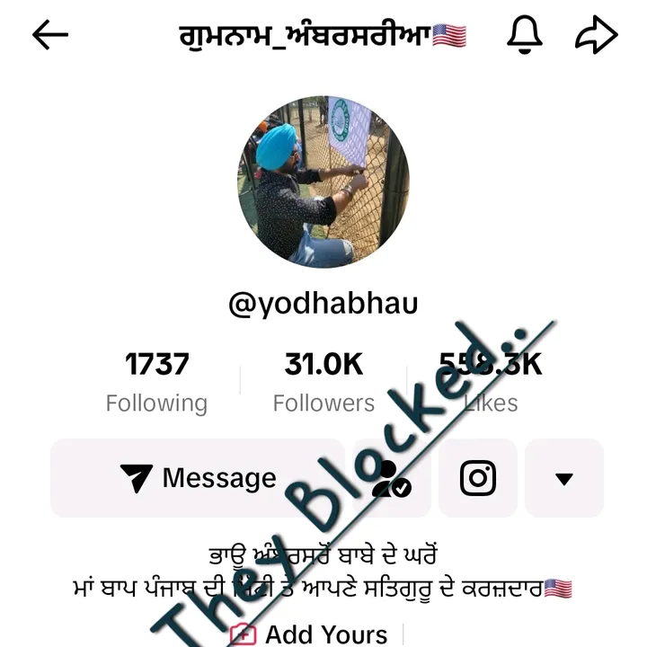 YodhA singh ਭਾਊ Amritsar2USA