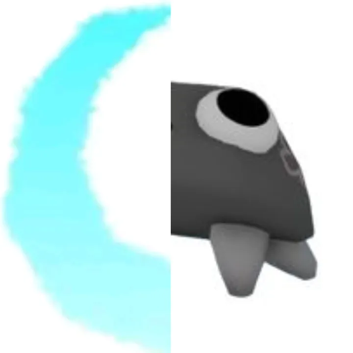 Pebble + guiding light fan