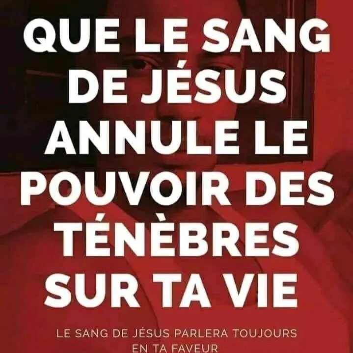 Le sang de Jésus 🙏🙏🙏